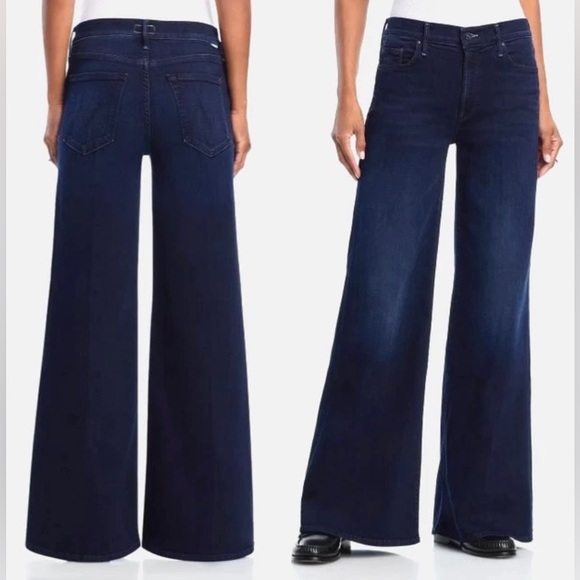 MOTHER The Hustler Roller Sneak JEANS Women´s 28 Blue...